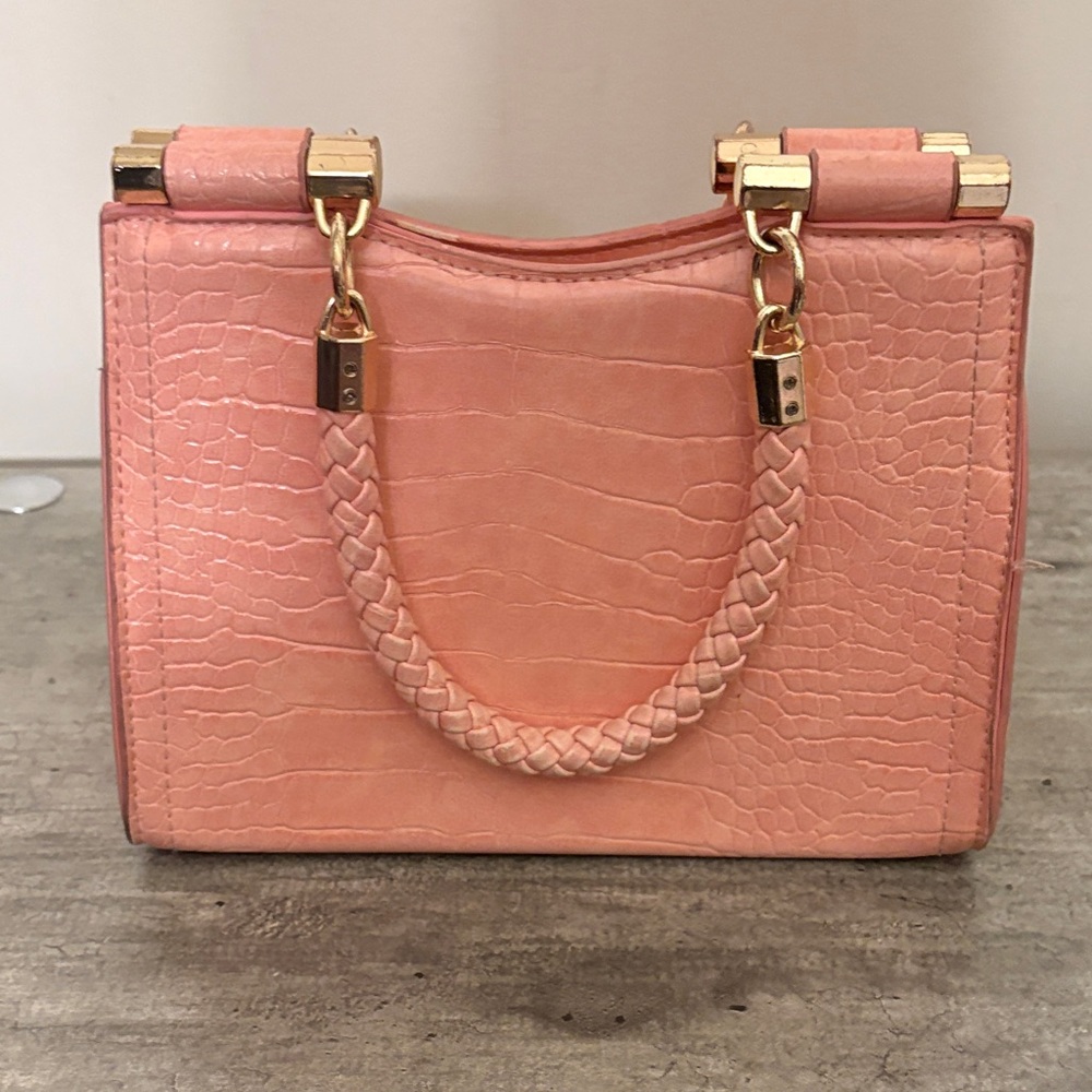 bebe Pink Mini Bag with Gold Accents - Picture 2 of 5